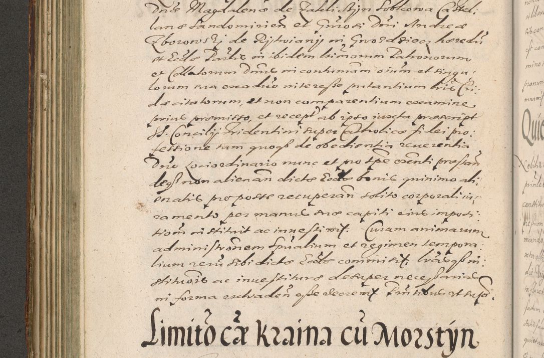 Zdjęcie nr 224 dla obiektu archiwalnego: Illustrissimo et Reverendissimo in Christo Patre Domino Domino Petro Tylicki Dei et Apostolice Sedis Gratia Episcopo Cracoviensis Duce Severiensis Acta actorum causarum sententiarum tam interloquutoriarum quam definitivarum decretorum obligationum, quietationum, recognitionum, constitutionum procuratorum etc. etc. coram Admodum Reverendo Domino Thoma Oborski I. V. Doctore Canonico Vicario in Spiritualibus et Officiali generali Cracoviensis in anno Domini Millesimo Sexcentessimo Decimoquarto Cuius Indictio duodecima Pontificus SS. D. N. D. Pauli Divina providentia Papae quinti Anno decimo foeliciter incipiunt