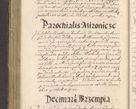 Zdjęcie nr 220 dla obiektu archiwalnego: Illustrissimo et Reverendissimo in Christo Patre Domino Domino Petro Tylicki Dei et Apostolice Sedis Gratia Episcopo Cracoviensis Duce Severiensis Acta actorum causarum sententiarum tam interloquutoriarum quam definitivarum decretorum obligationum, quietationum, recognitionum, constitutionum procuratorum etc. etc. coram Admodum Reverendo Domino Thoma Oborski I. V. Doctore Canonico Vicario in Spiritualibus et Officiali generali Cracoviensis in anno Domini Millesimo Sexcentessimo Decimoquarto Cuius Indictio duodecima Pontificus SS. D. N. D. Pauli Divina providentia Papae quinti Anno decimo foeliciter incipiunt