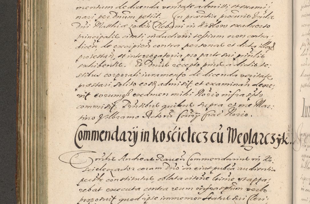 Zdjęcie nr 214 dla obiektu archiwalnego: Illustrissimo et Reverendissimo in Christo Patre Domino Domino Petro Tylicki Dei et Apostolice Sedis Gratia Episcopo Cracoviensis Duce Severiensis Acta actorum causarum sententiarum tam interloquutoriarum quam definitivarum decretorum obligationum, quietationum, recognitionum, constitutionum procuratorum etc. etc. coram Admodum Reverendo Domino Thoma Oborski I. V. Doctore Canonico Vicario in Spiritualibus et Officiali generali Cracoviensis in anno Domini Millesimo Sexcentessimo Decimoquarto Cuius Indictio duodecima Pontificus SS. D. N. D. Pauli Divina providentia Papae quinti Anno decimo foeliciter incipiunt