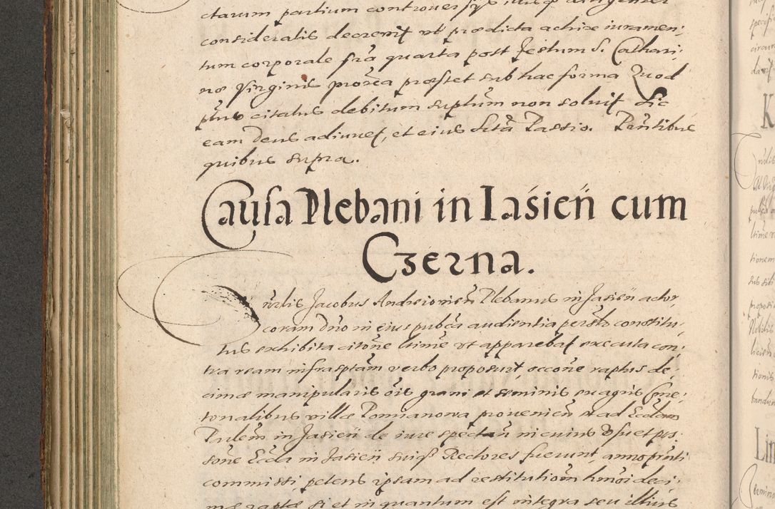 Zdjęcie nr 200 dla obiektu archiwalnego: Illustrissimo et Reverendissimo in Christo Patre Domino Domino Petro Tylicki Dei et Apostolice Sedis Gratia Episcopo Cracoviensis Duce Severiensis Acta actorum causarum sententiarum tam interloquutoriarum quam definitivarum decretorum obligationum, quietationum, recognitionum, constitutionum procuratorum etc. etc. coram Admodum Reverendo Domino Thoma Oborski I. V. Doctore Canonico Vicario in Spiritualibus et Officiali generali Cracoviensis in anno Domini Millesimo Sexcentessimo Decimoquarto Cuius Indictio duodecima Pontificus SS. D. N. D. Pauli Divina providentia Papae quinti Anno decimo foeliciter incipiunt