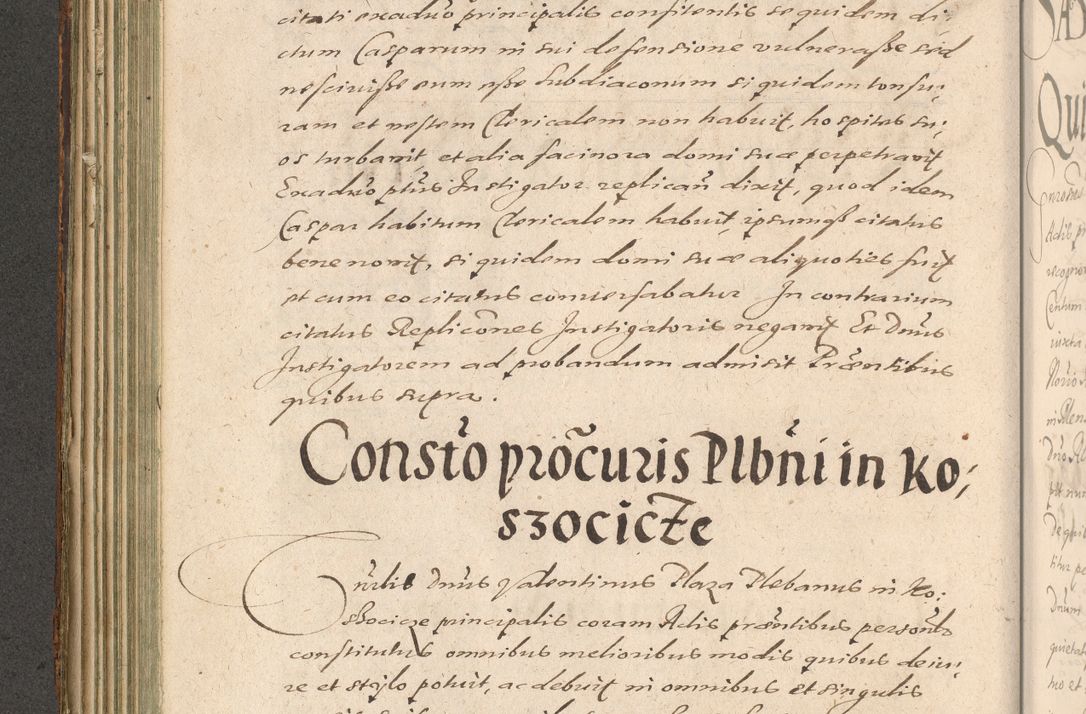 Zdjęcie nr 202 dla obiektu archiwalnego: Illustrissimo et Reverendissimo in Christo Patre Domino Domino Petro Tylicki Dei et Apostolice Sedis Gratia Episcopo Cracoviensis Duce Severiensis Acta actorum causarum sententiarum tam interloquutoriarum quam definitivarum decretorum obligationum, quietationum, recognitionum, constitutionum procuratorum etc. etc. coram Admodum Reverendo Domino Thoma Oborski I. V. Doctore Canonico Vicario in Spiritualibus et Officiali generali Cracoviensis in anno Domini Millesimo Sexcentessimo Decimoquarto Cuius Indictio duodecima Pontificus SS. D. N. D. Pauli Divina providentia Papae quinti Anno decimo foeliciter incipiunt