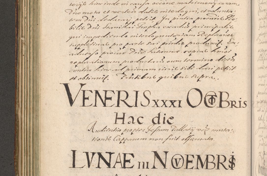 Zdjęcie nr 196 dla obiektu archiwalnego: Illustrissimo et Reverendissimo in Christo Patre Domino Domino Petro Tylicki Dei et Apostolice Sedis Gratia Episcopo Cracoviensis Duce Severiensis Acta actorum causarum sententiarum tam interloquutoriarum quam definitivarum decretorum obligationum, quietationum, recognitionum, constitutionum procuratorum etc. etc. coram Admodum Reverendo Domino Thoma Oborski I. V. Doctore Canonico Vicario in Spiritualibus et Officiali generali Cracoviensis in anno Domini Millesimo Sexcentessimo Decimoquarto Cuius Indictio duodecima Pontificus SS. D. N. D. Pauli Divina providentia Papae quinti Anno decimo foeliciter incipiunt