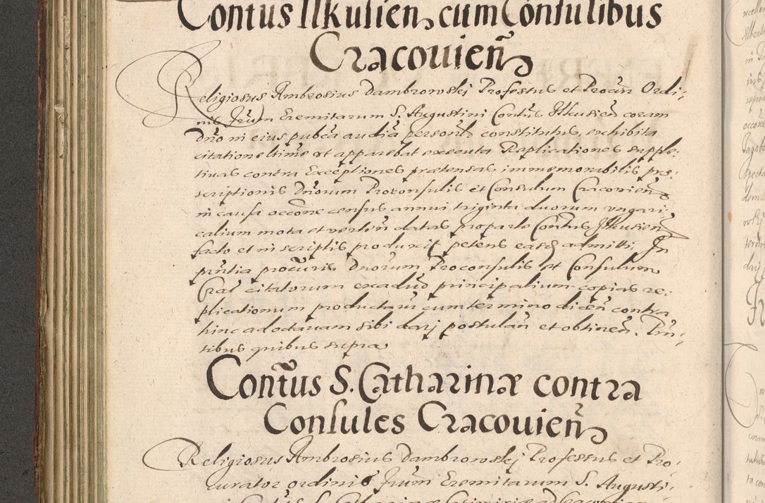 Zdjęcie nr 186 dla obiektu archiwalnego: Illustrissimo et Reverendissimo in Christo Patre Domino Domino Petro Tylicki Dei et Apostolice Sedis Gratia Episcopo Cracoviensis Duce Severiensis Acta actorum causarum sententiarum tam interloquutoriarum quam definitivarum decretorum obligationum, quietationum, recognitionum, constitutionum procuratorum etc. etc. coram Admodum Reverendo Domino Thoma Oborski I. V. Doctore Canonico Vicario in Spiritualibus et Officiali generali Cracoviensis in anno Domini Millesimo Sexcentessimo Decimoquarto Cuius Indictio duodecima Pontificus SS. D. N. D. Pauli Divina providentia Papae quinti Anno decimo foeliciter incipiunt