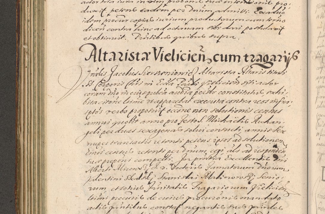 Zdjęcie nr 190 dla obiektu archiwalnego: Illustrissimo et Reverendissimo in Christo Patre Domino Domino Petro Tylicki Dei et Apostolice Sedis Gratia Episcopo Cracoviensis Duce Severiensis Acta actorum causarum sententiarum tam interloquutoriarum quam definitivarum decretorum obligationum, quietationum, recognitionum, constitutionum procuratorum etc. etc. coram Admodum Reverendo Domino Thoma Oborski I. V. Doctore Canonico Vicario in Spiritualibus et Officiali generali Cracoviensis in anno Domini Millesimo Sexcentessimo Decimoquarto Cuius Indictio duodecima Pontificus SS. D. N. D. Pauli Divina providentia Papae quinti Anno decimo foeliciter incipiunt
