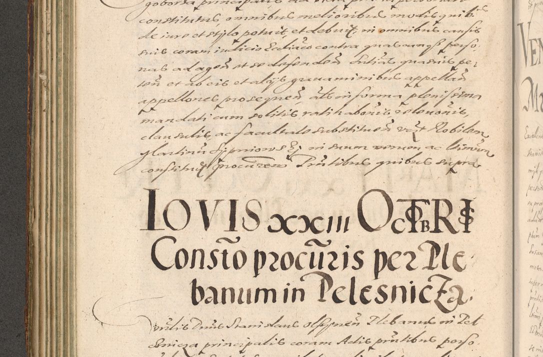 Zdjęcie nr 184 dla obiektu archiwalnego: Illustrissimo et Reverendissimo in Christo Patre Domino Domino Petro Tylicki Dei et Apostolice Sedis Gratia Episcopo Cracoviensis Duce Severiensis Acta actorum causarum sententiarum tam interloquutoriarum quam definitivarum decretorum obligationum, quietationum, recognitionum, constitutionum procuratorum etc. etc. coram Admodum Reverendo Domino Thoma Oborski I. V. Doctore Canonico Vicario in Spiritualibus et Officiali generali Cracoviensis in anno Domini Millesimo Sexcentessimo Decimoquarto Cuius Indictio duodecima Pontificus SS. D. N. D. Pauli Divina providentia Papae quinti Anno decimo foeliciter incipiunt