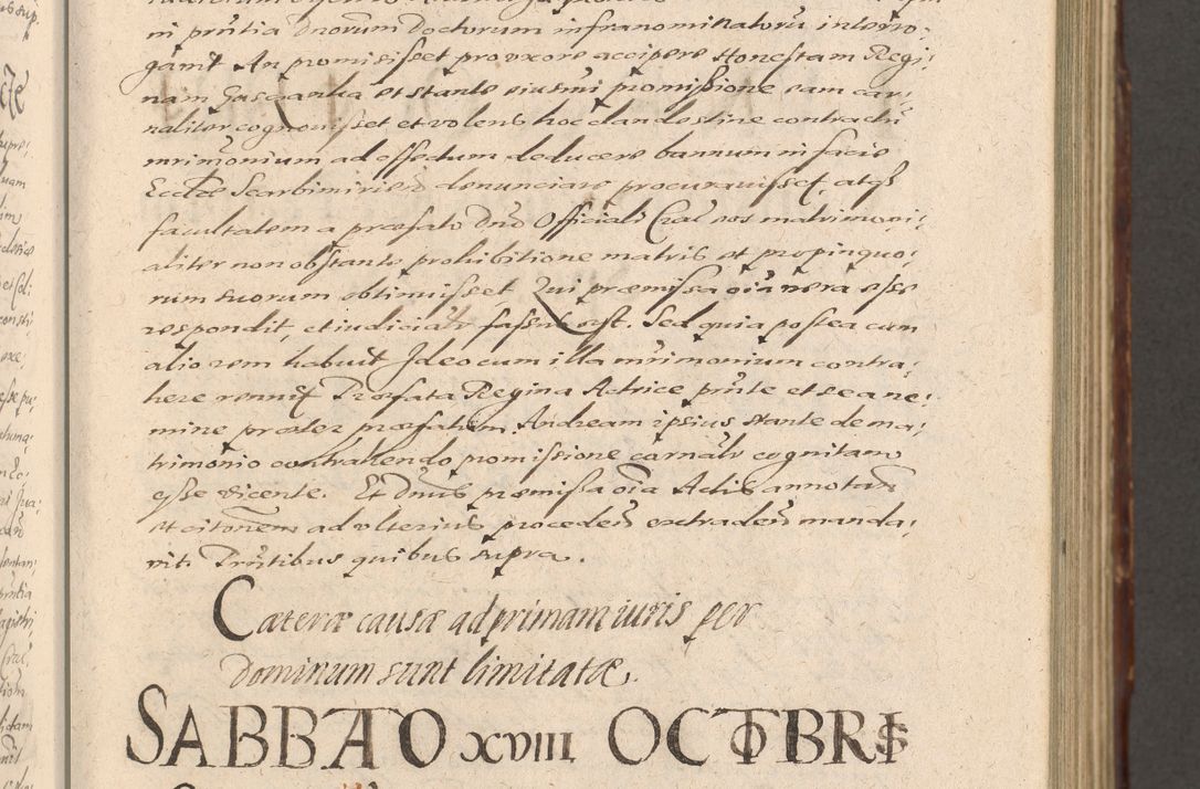 Zdjęcie nr 181 dla obiektu archiwalnego: Illustrissimo et Reverendissimo in Christo Patre Domino Domino Petro Tylicki Dei et Apostolice Sedis Gratia Episcopo Cracoviensis Duce Severiensis Acta actorum causarum sententiarum tam interloquutoriarum quam definitivarum decretorum obligationum, quietationum, recognitionum, constitutionum procuratorum etc. etc. coram Admodum Reverendo Domino Thoma Oborski I. V. Doctore Canonico Vicario in Spiritualibus et Officiali generali Cracoviensis in anno Domini Millesimo Sexcentessimo Decimoquarto Cuius Indictio duodecima Pontificus SS. D. N. D. Pauli Divina providentia Papae quinti Anno decimo foeliciter incipiunt