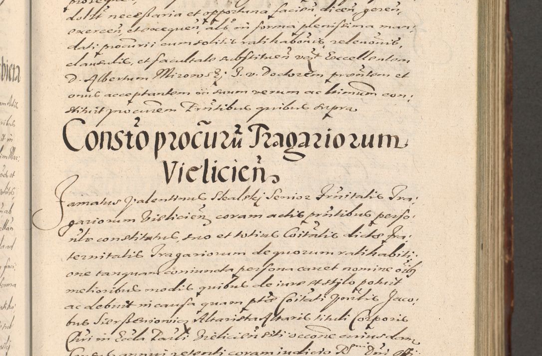 Zdjęcie nr 173 dla obiektu archiwalnego: Illustrissimo et Reverendissimo in Christo Patre Domino Domino Petro Tylicki Dei et Apostolice Sedis Gratia Episcopo Cracoviensis Duce Severiensis Acta actorum causarum sententiarum tam interloquutoriarum quam definitivarum decretorum obligationum, quietationum, recognitionum, constitutionum procuratorum etc. etc. coram Admodum Reverendo Domino Thoma Oborski I. V. Doctore Canonico Vicario in Spiritualibus et Officiali generali Cracoviensis in anno Domini Millesimo Sexcentessimo Decimoquarto Cuius Indictio duodecima Pontificus SS. D. N. D. Pauli Divina providentia Papae quinti Anno decimo foeliciter incipiunt