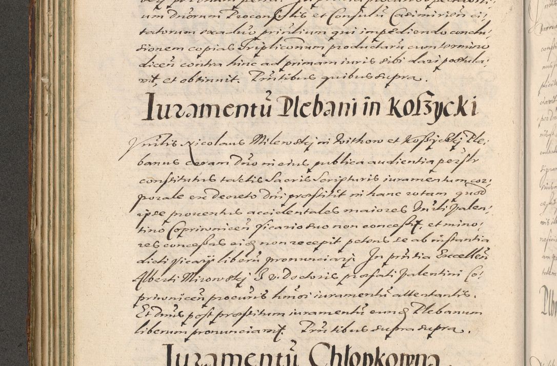 Zdjęcie nr 164 dla obiektu archiwalnego: Illustrissimo et Reverendissimo in Christo Patre Domino Domino Petro Tylicki Dei et Apostolice Sedis Gratia Episcopo Cracoviensis Duce Severiensis Acta actorum causarum sententiarum tam interloquutoriarum quam definitivarum decretorum obligationum, quietationum, recognitionum, constitutionum procuratorum etc. etc. coram Admodum Reverendo Domino Thoma Oborski I. V. Doctore Canonico Vicario in Spiritualibus et Officiali generali Cracoviensis in anno Domini Millesimo Sexcentessimo Decimoquarto Cuius Indictio duodecima Pontificus SS. D. N. D. Pauli Divina providentia Papae quinti Anno decimo foeliciter incipiunt