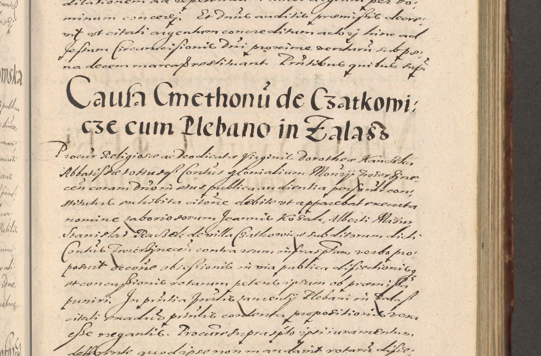 Zdjęcie nr 155 dla obiektu archiwalnego: Illustrissimo et Reverendissimo in Christo Patre Domino Domino Petro Tylicki Dei et Apostolice Sedis Gratia Episcopo Cracoviensis Duce Severiensis Acta actorum causarum sententiarum tam interloquutoriarum quam definitivarum decretorum obligationum, quietationum, recognitionum, constitutionum procuratorum etc. etc. coram Admodum Reverendo Domino Thoma Oborski I. V. Doctore Canonico Vicario in Spiritualibus et Officiali generali Cracoviensis in anno Domini Millesimo Sexcentessimo Decimoquarto Cuius Indictio duodecima Pontificus SS. D. N. D. Pauli Divina providentia Papae quinti Anno decimo foeliciter incipiunt