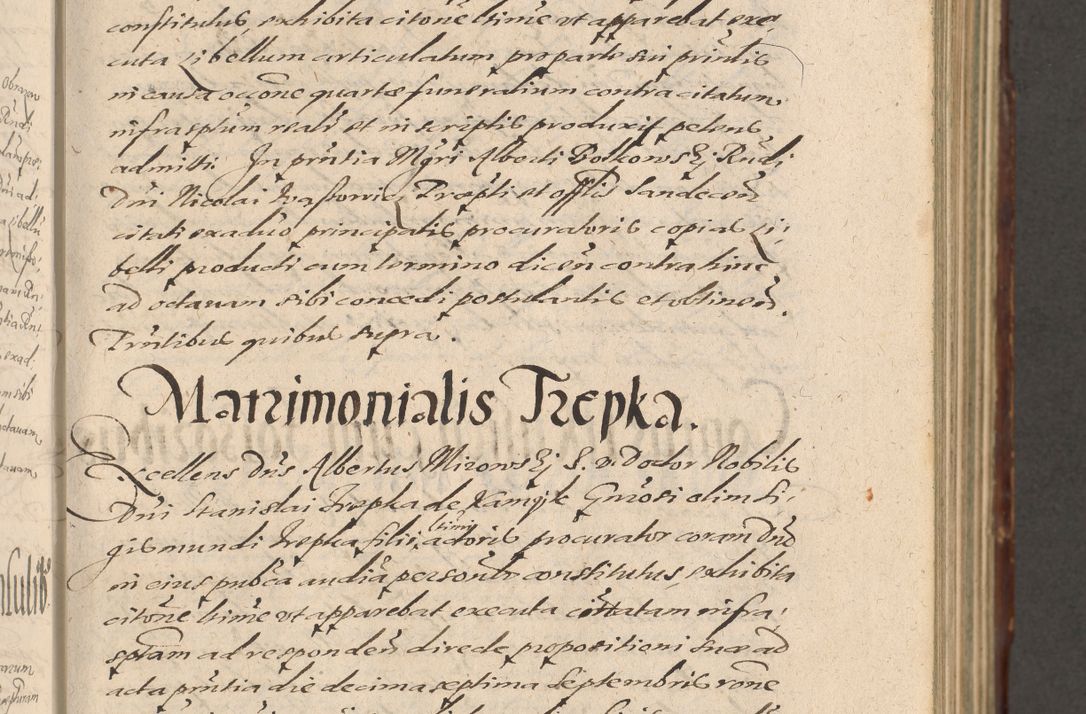 Zdjęcie nr 139 dla obiektu archiwalnego: Illustrissimo et Reverendissimo in Christo Patre Domino Domino Petro Tylicki Dei et Apostolice Sedis Gratia Episcopo Cracoviensis Duce Severiensis Acta actorum causarum sententiarum tam interloquutoriarum quam definitivarum decretorum obligationum, quietationum, recognitionum, constitutionum procuratorum etc. etc. coram Admodum Reverendo Domino Thoma Oborski I. V. Doctore Canonico Vicario in Spiritualibus et Officiali generali Cracoviensis in anno Domini Millesimo Sexcentessimo Decimoquarto Cuius Indictio duodecima Pontificus SS. D. N. D. Pauli Divina providentia Papae quinti Anno decimo foeliciter incipiunt