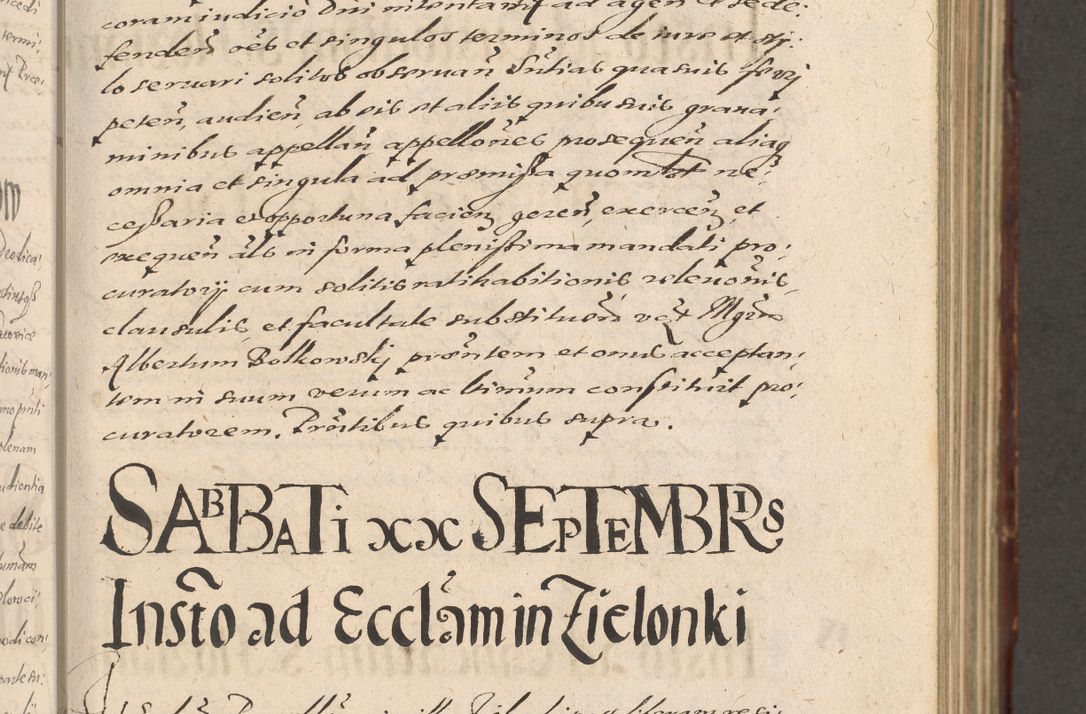 Zdjęcie nr 133 dla obiektu archiwalnego: Illustrissimo et Reverendissimo in Christo Patre Domino Domino Petro Tylicki Dei et Apostolice Sedis Gratia Episcopo Cracoviensis Duce Severiensis Acta actorum causarum sententiarum tam interloquutoriarum quam definitivarum decretorum obligationum, quietationum, recognitionum, constitutionum procuratorum etc. etc. coram Admodum Reverendo Domino Thoma Oborski I. V. Doctore Canonico Vicario in Spiritualibus et Officiali generali Cracoviensis in anno Domini Millesimo Sexcentessimo Decimoquarto Cuius Indictio duodecima Pontificus SS. D. N. D. Pauli Divina providentia Papae quinti Anno decimo foeliciter incipiunt