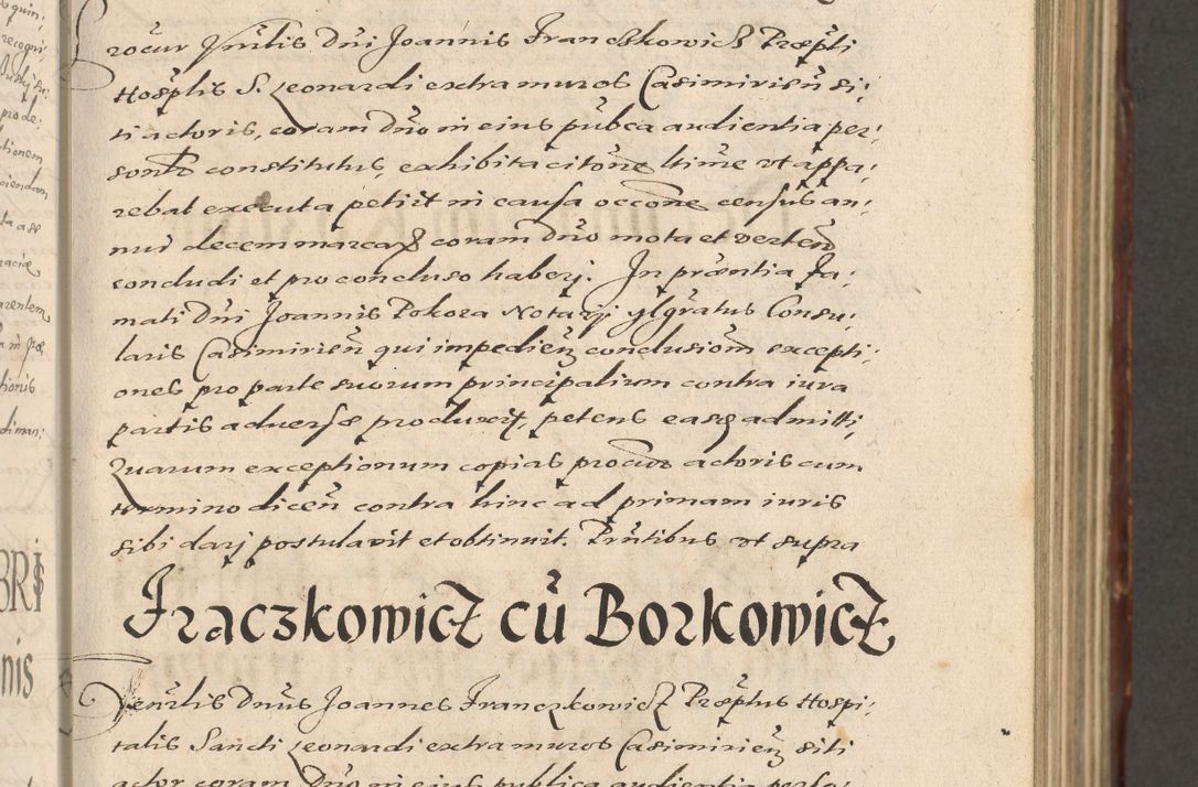 Zdjęcie nr 131 dla obiektu archiwalnego: Illustrissimo et Reverendissimo in Christo Patre Domino Domino Petro Tylicki Dei et Apostolice Sedis Gratia Episcopo Cracoviensis Duce Severiensis Acta actorum causarum sententiarum tam interloquutoriarum quam definitivarum decretorum obligationum, quietationum, recognitionum, constitutionum procuratorum etc. etc. coram Admodum Reverendo Domino Thoma Oborski I. V. Doctore Canonico Vicario in Spiritualibus et Officiali generali Cracoviensis in anno Domini Millesimo Sexcentessimo Decimoquarto Cuius Indictio duodecima Pontificus SS. D. N. D. Pauli Divina providentia Papae quinti Anno decimo foeliciter incipiunt