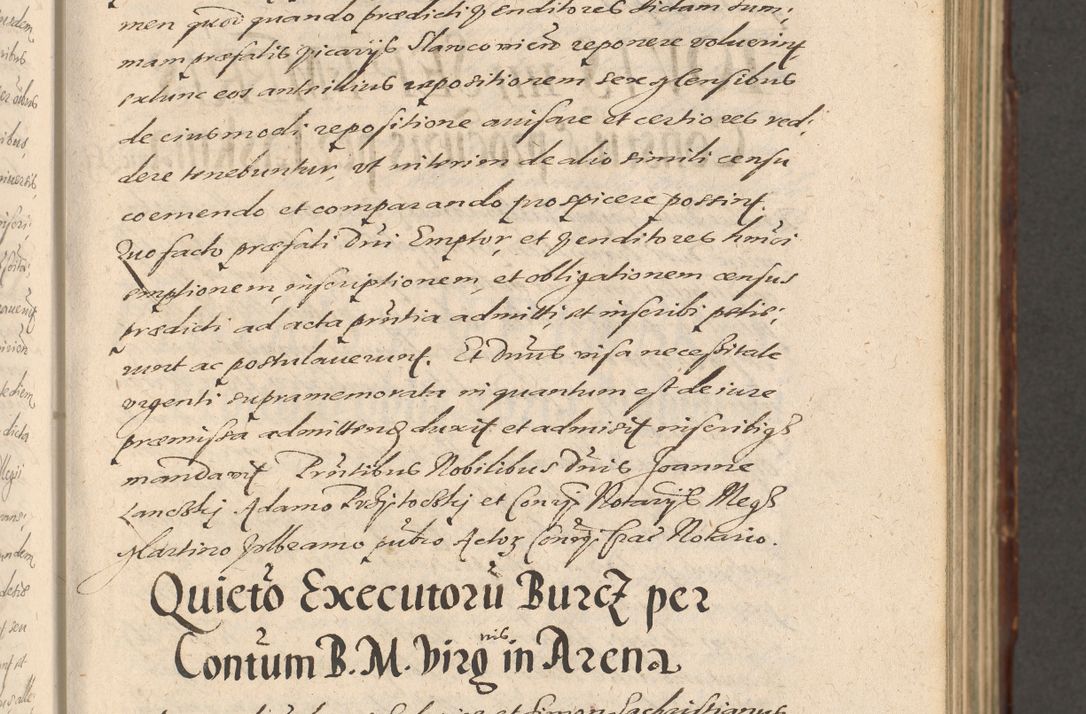 Zdjęcie nr 109 dla obiektu archiwalnego: Illustrissimo et Reverendissimo in Christo Patre Domino Domino Petro Tylicki Dei et Apostolice Sedis Gratia Episcopo Cracoviensis Duce Severiensis Acta actorum causarum sententiarum tam interloquutoriarum quam definitivarum decretorum obligationum, quietationum, recognitionum, constitutionum procuratorum etc. etc. coram Admodum Reverendo Domino Thoma Oborski I. V. Doctore Canonico Vicario in Spiritualibus et Officiali generali Cracoviensis in anno Domini Millesimo Sexcentessimo Decimoquarto Cuius Indictio duodecima Pontificus SS. D. N. D. Pauli Divina providentia Papae quinti Anno decimo foeliciter incipiunt