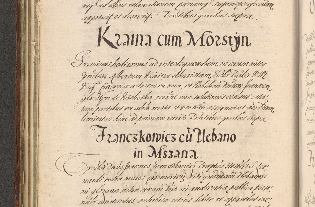 Zdjęcie nr 94 dla obiektu archiwalnego: Illustrissimo et Reverendissimo in Christo Patre Domino Domino Petro Tylicki Dei et Apostolice Sedis Gratia Episcopo Cracoviensis Duce Severiensis Acta actorum causarum sententiarum tam interloquutoriarum quam definitivarum decretorum obligationum, quietationum, recognitionum, constitutionum procuratorum etc. etc. coram Admodum Reverendo Domino Thoma Oborski I. V. Doctore Canonico Vicario in Spiritualibus et Officiali generali Cracoviensis in anno Domini Millesimo Sexcentessimo Decimoquarto Cuius Indictio duodecima Pontificus SS. D. N. D. Pauli Divina providentia Papae quinti Anno decimo foeliciter incipiunt
