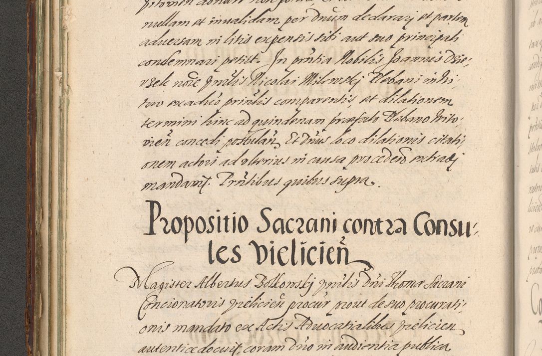 Zdjęcie nr 92 dla obiektu archiwalnego: Illustrissimo et Reverendissimo in Christo Patre Domino Domino Petro Tylicki Dei et Apostolice Sedis Gratia Episcopo Cracoviensis Duce Severiensis Acta actorum causarum sententiarum tam interloquutoriarum quam definitivarum decretorum obligationum, quietationum, recognitionum, constitutionum procuratorum etc. etc. coram Admodum Reverendo Domino Thoma Oborski I. V. Doctore Canonico Vicario in Spiritualibus et Officiali generali Cracoviensis in anno Domini Millesimo Sexcentessimo Decimoquarto Cuius Indictio duodecima Pontificus SS. D. N. D. Pauli Divina providentia Papae quinti Anno decimo foeliciter incipiunt