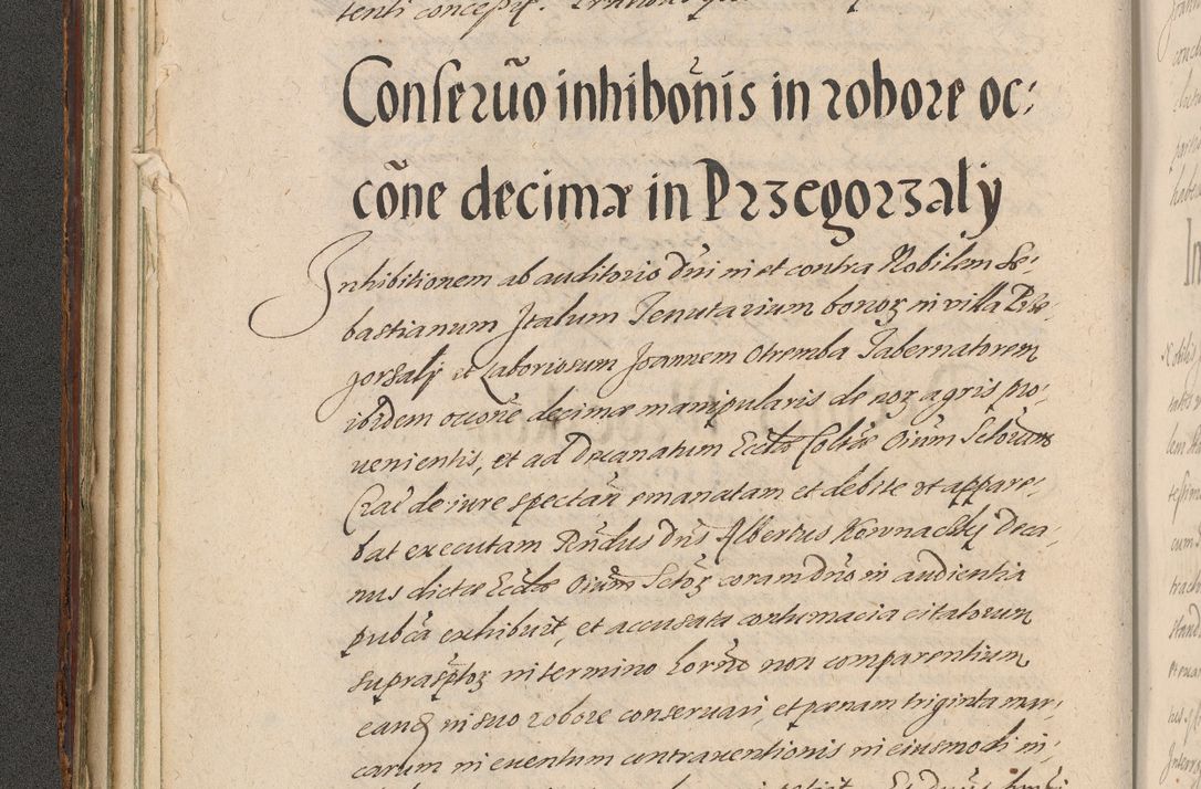 Zdjęcie nr 84 dla obiektu archiwalnego: Illustrissimo et Reverendissimo in Christo Patre Domino Domino Petro Tylicki Dei et Apostolice Sedis Gratia Episcopo Cracoviensis Duce Severiensis Acta actorum causarum sententiarum tam interloquutoriarum quam definitivarum decretorum obligationum, quietationum, recognitionum, constitutionum procuratorum etc. etc. coram Admodum Reverendo Domino Thoma Oborski I. V. Doctore Canonico Vicario in Spiritualibus et Officiali generali Cracoviensis in anno Domini Millesimo Sexcentessimo Decimoquarto Cuius Indictio duodecima Pontificus SS. D. N. D. Pauli Divina providentia Papae quinti Anno decimo foeliciter incipiunt