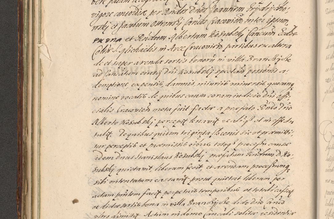 Zdjęcie nr 82 dla obiektu archiwalnego: Illustrissimo et Reverendissimo in Christo Patre Domino Domino Petro Tylicki Dei et Apostolice Sedis Gratia Episcopo Cracoviensis Duce Severiensis Acta actorum causarum sententiarum tam interloquutoriarum quam definitivarum decretorum obligationum, quietationum, recognitionum, constitutionum procuratorum etc. etc. coram Admodum Reverendo Domino Thoma Oborski I. V. Doctore Canonico Vicario in Spiritualibus et Officiali generali Cracoviensis in anno Domini Millesimo Sexcentessimo Decimoquarto Cuius Indictio duodecima Pontificus SS. D. N. D. Pauli Divina providentia Papae quinti Anno decimo foeliciter incipiunt