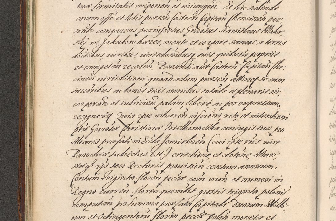 Zdjęcie nr 44 dla obiektu archiwalnego: Illustrissimo et Reverendissimo in Christo Patre Domino Domino Petro Tylicki Dei et Apostolice Sedis Gratia Episcopo Cracoviensis Duce Severiensis Acta actorum causarum sententiarum tam interloquutoriarum quam definitivarum decretorum obligationum, quietationum, recognitionum, constitutionum procuratorum etc. etc. coram Admodum Reverendo Domino Thoma Oborski I. V. Doctore Canonico Vicario in Spiritualibus et Officiali generali Cracoviensis in anno Domini Millesimo Sexcentessimo Decimoquarto Cuius Indictio duodecima Pontificus SS. D. N. D. Pauli Divina providentia Papae quinti Anno decimo foeliciter incipiunt