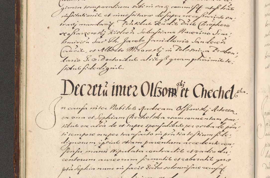 Zdjęcie nr 32 dla obiektu archiwalnego: Illustrissimo et Reverendissimo in Christo Patre Domino Domino Petro Tylicki Dei et Apostolice Sedis Gratia Episcopo Cracoviensis Duce Severiensis Acta actorum causarum sententiarum tam interloquutoriarum quam definitivarum decretorum obligationum, quietationum, recognitionum, constitutionum procuratorum etc. etc. coram Admodum Reverendo Domino Thoma Oborski I. V. Doctore Canonico Vicario in Spiritualibus et Officiali generali Cracoviensis in anno Domini Millesimo Sexcentessimo Decimoquarto Cuius Indictio duodecima Pontificus SS. D. N. D. Pauli Divina providentia Papae quinti Anno decimo foeliciter incipiunt