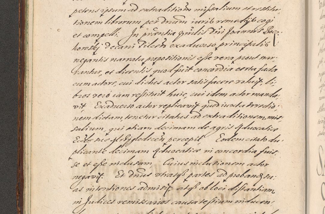 Zdjęcie nr 28 dla obiektu archiwalnego: Illustrissimo et Reverendissimo in Christo Patre Domino Domino Petro Tylicki Dei et Apostolice Sedis Gratia Episcopo Cracoviensis Duce Severiensis Acta actorum causarum sententiarum tam interloquutoriarum quam definitivarum decretorum obligationum, quietationum, recognitionum, constitutionum procuratorum etc. etc. coram Admodum Reverendo Domino Thoma Oborski I. V. Doctore Canonico Vicario in Spiritualibus et Officiali generali Cracoviensis in anno Domini Millesimo Sexcentessimo Decimoquarto Cuius Indictio duodecima Pontificus SS. D. N. D. Pauli Divina providentia Papae quinti Anno decimo foeliciter incipiunt