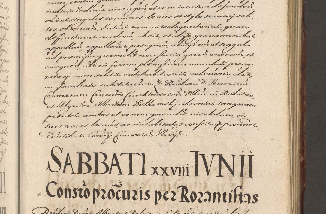 Zdjęcie nr 19 dla obiektu archiwalnego: Illustrissimo et Reverendissimo in Christo Patre Domino Domino Petro Tylicki Dei et Apostolice Sedis Gratia Episcopo Cracoviensis Duce Severiensis Acta actorum causarum sententiarum tam interloquutoriarum quam definitivarum decretorum obligationum, quietationum, recognitionum, constitutionum procuratorum etc. etc. coram Admodum Reverendo Domino Thoma Oborski I. V. Doctore Canonico Vicario in Spiritualibus et Officiali generali Cracoviensis in anno Domini Millesimo Sexcentessimo Decimoquarto Cuius Indictio duodecima Pontificus SS. D. N. D. Pauli Divina providentia Papae quinti Anno decimo foeliciter incipiunt