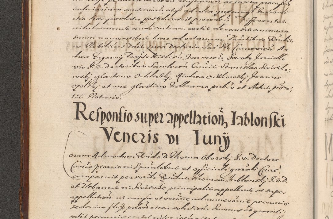 Zdjęcie nr 14 dla obiektu archiwalnego: Illustrissimo et Reverendissimo in Christo Patre Domino Domino Petro Tylicki Dei et Apostolice Sedis Gratia Episcopo Cracoviensis Duce Severiensis Acta actorum causarum sententiarum tam interloquutoriarum quam definitivarum decretorum obligationum, quietationum, recognitionum, constitutionum procuratorum etc. etc. coram Admodum Reverendo Domino Thoma Oborski I. V. Doctore Canonico Vicario in Spiritualibus et Officiali generali Cracoviensis in anno Domini Millesimo Sexcentessimo Decimoquarto Cuius Indictio duodecima Pontificus SS. D. N. D. Pauli Divina providentia Papae quinti Anno decimo foeliciter incipiunt