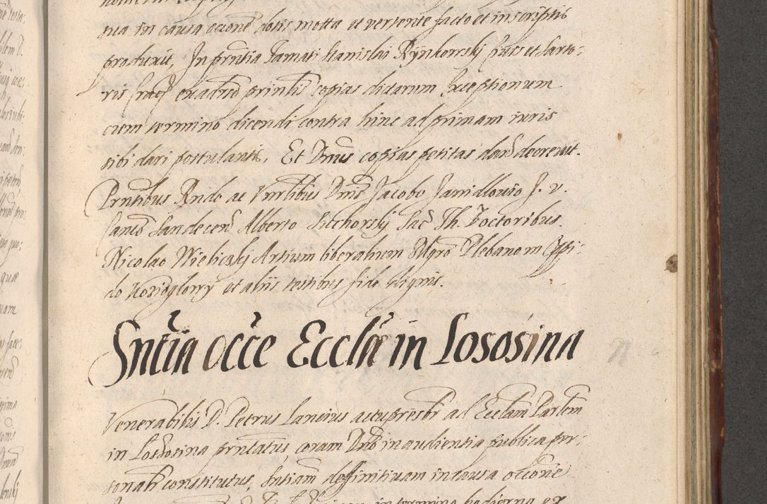 Zdjęcie nr 797 dla obiektu archiwalnego: Illustrissimo et Reverendissimo in Christo Patre Domino Domino Petro Tylicki Dei et Apostolice Sedis Gratia Episcopo Cracoviensis Duce Severiensis Acta actorum causarum sententiarum tam interloquutoriarum quam definitivarum decretorum obligationum, quietationum, recognitionum, constitutionum procuratorum etc. etc. coram Admodum Reverendo Domino Thoma Oborski I. V. Doctore Canonico Vicario in Spiritualibus et Officiali generali Cracoviensis in anno Domini Millesimo Sexcentessimo Decimoquarto Cuius Indictio duodecima Pontificus SS. D. N. D. Pauli Divina providentia Papae quinti Anno decimo foeliciter incipiunt