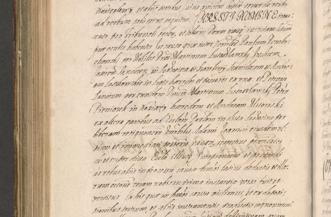 Zdjęcie nr 798 dla obiektu archiwalnego: Illustrissimo et Reverendissimo in Christo Patre Domino Domino Petro Tylicki Dei et Apostolice Sedis Gratia Episcopo Cracoviensis Duce Severiensis Acta actorum causarum sententiarum tam interloquutoriarum quam definitivarum decretorum obligationum, quietationum, recognitionum, constitutionum procuratorum etc. etc. coram Admodum Reverendo Domino Thoma Oborski I. V. Doctore Canonico Vicario in Spiritualibus et Officiali generali Cracoviensis in anno Domini Millesimo Sexcentessimo Decimoquarto Cuius Indictio duodecima Pontificus SS. D. N. D. Pauli Divina providentia Papae quinti Anno decimo foeliciter incipiunt