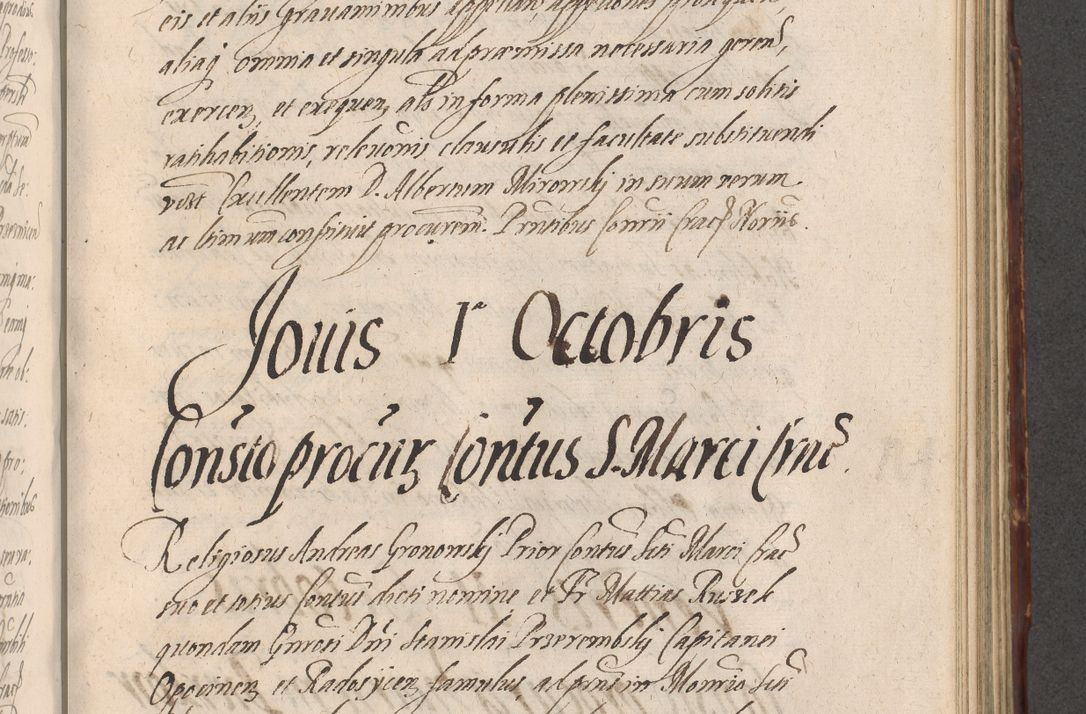Zdjęcie nr 741 dla obiektu archiwalnego: Illustrissimo et Reverendissimo in Christo Patre Domino Domino Petro Tylicki Dei et Apostolice Sedis Gratia Episcopo Cracoviensis Duce Severiensis Acta actorum causarum sententiarum tam interloquutoriarum quam definitivarum decretorum obligationum, quietationum, recognitionum, constitutionum procuratorum etc. etc. coram Admodum Reverendo Domino Thoma Oborski I. V. Doctore Canonico Vicario in Spiritualibus et Officiali generali Cracoviensis in anno Domini Millesimo Sexcentessimo Decimoquarto Cuius Indictio duodecima Pontificus SS. D. N. D. Pauli Divina providentia Papae quinti Anno decimo foeliciter incipiunt