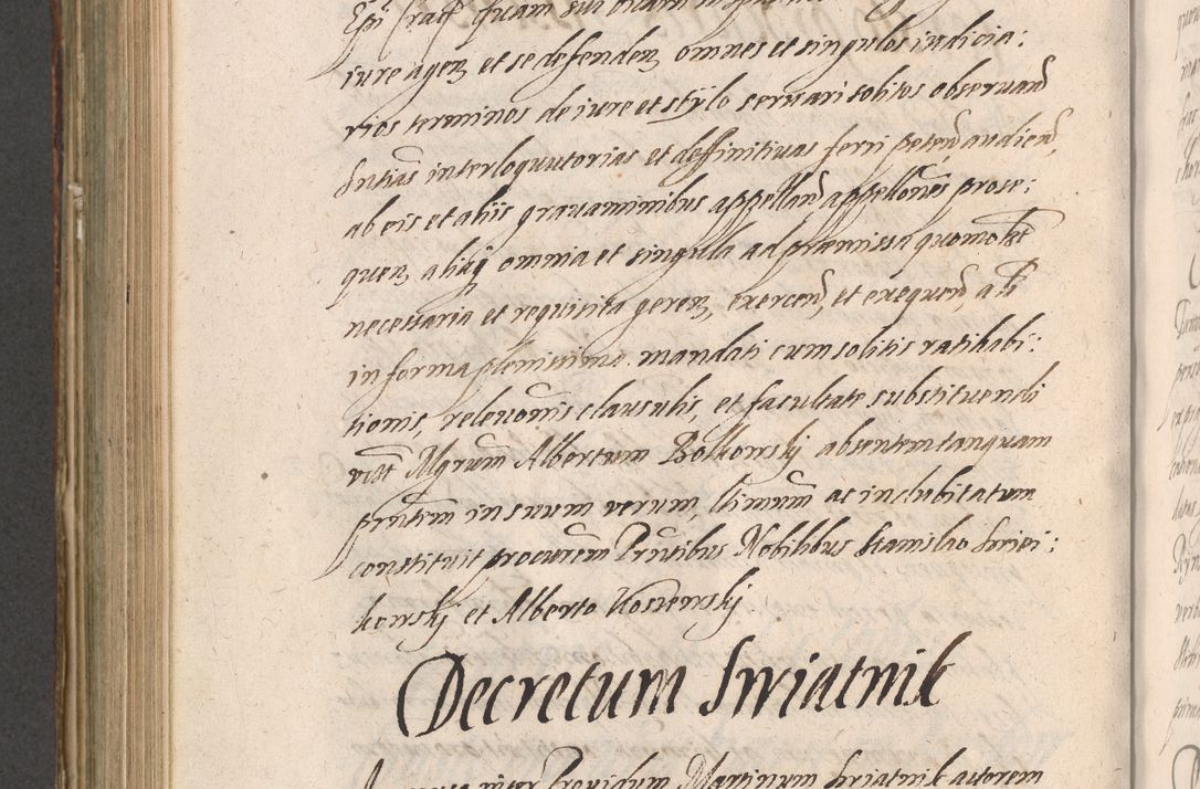 Zdjęcie nr 744 dla obiektu archiwalnego: Illustrissimo et Reverendissimo in Christo Patre Domino Domino Petro Tylicki Dei et Apostolice Sedis Gratia Episcopo Cracoviensis Duce Severiensis Acta actorum causarum sententiarum tam interloquutoriarum quam definitivarum decretorum obligationum, quietationum, recognitionum, constitutionum procuratorum etc. etc. coram Admodum Reverendo Domino Thoma Oborski I. V. Doctore Canonico Vicario in Spiritualibus et Officiali generali Cracoviensis in anno Domini Millesimo Sexcentessimo Decimoquarto Cuius Indictio duodecima Pontificus SS. D. N. D. Pauli Divina providentia Papae quinti Anno decimo foeliciter incipiunt