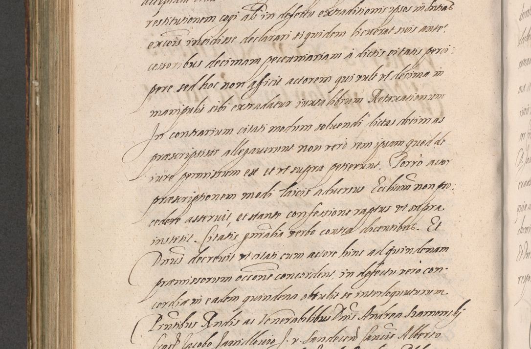 Zdjęcie nr 736 dla obiektu archiwalnego: Illustrissimo et Reverendissimo in Christo Patre Domino Domino Petro Tylicki Dei et Apostolice Sedis Gratia Episcopo Cracoviensis Duce Severiensis Acta actorum causarum sententiarum tam interloquutoriarum quam definitivarum decretorum obligationum, quietationum, recognitionum, constitutionum procuratorum etc. etc. coram Admodum Reverendo Domino Thoma Oborski I. V. Doctore Canonico Vicario in Spiritualibus et Officiali generali Cracoviensis in anno Domini Millesimo Sexcentessimo Decimoquarto Cuius Indictio duodecima Pontificus SS. D. N. D. Pauli Divina providentia Papae quinti Anno decimo foeliciter incipiunt