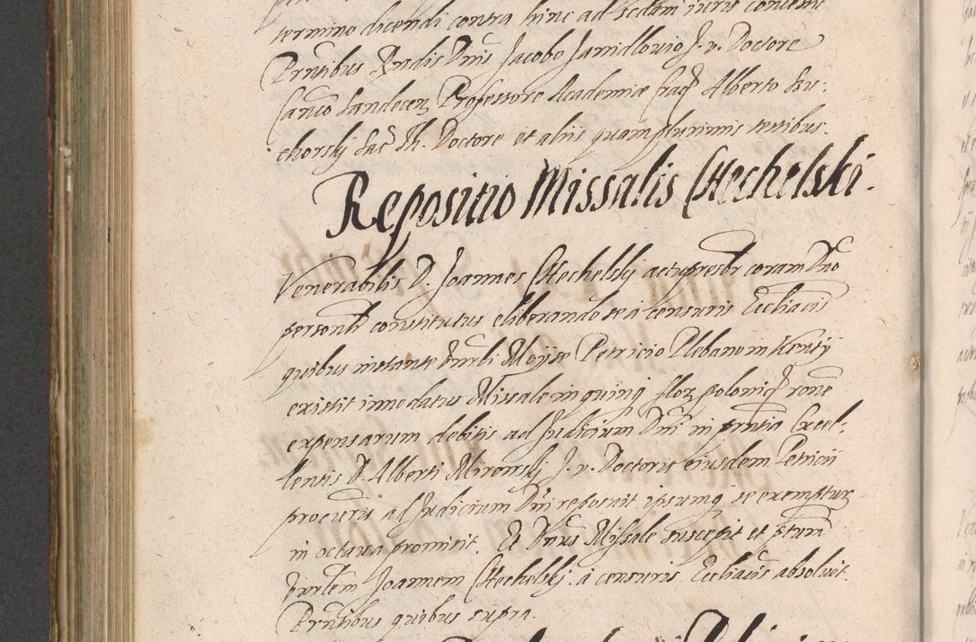 Zdjęcie nr 728 dla obiektu archiwalnego: Illustrissimo et Reverendissimo in Christo Patre Domino Domino Petro Tylicki Dei et Apostolice Sedis Gratia Episcopo Cracoviensis Duce Severiensis Acta actorum causarum sententiarum tam interloquutoriarum quam definitivarum decretorum obligationum, quietationum, recognitionum, constitutionum procuratorum etc. etc. coram Admodum Reverendo Domino Thoma Oborski I. V. Doctore Canonico Vicario in Spiritualibus et Officiali generali Cracoviensis in anno Domini Millesimo Sexcentessimo Decimoquarto Cuius Indictio duodecima Pontificus SS. D. N. D. Pauli Divina providentia Papae quinti Anno decimo foeliciter incipiunt