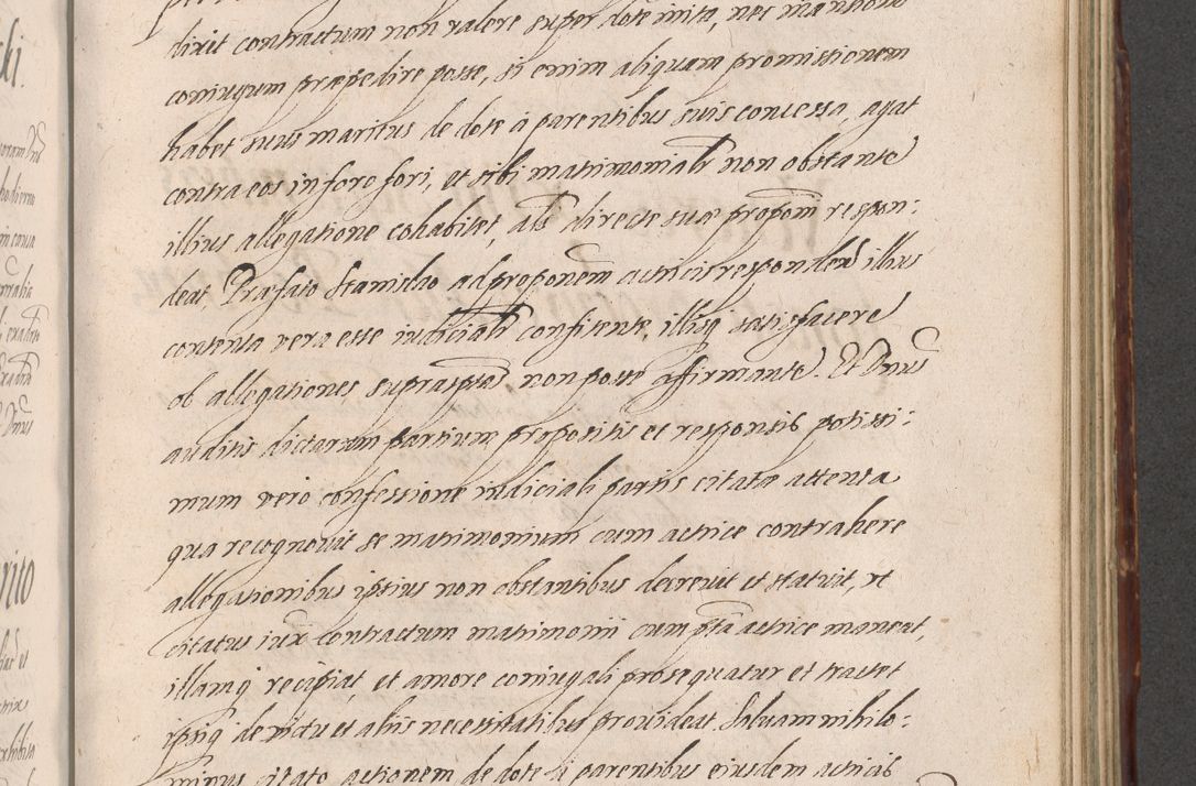Zdjęcie nr 719 dla obiektu archiwalnego: Illustrissimo et Reverendissimo in Christo Patre Domino Domino Petro Tylicki Dei et Apostolice Sedis Gratia Episcopo Cracoviensis Duce Severiensis Acta actorum causarum sententiarum tam interloquutoriarum quam definitivarum decretorum obligationum, quietationum, recognitionum, constitutionum procuratorum etc. etc. coram Admodum Reverendo Domino Thoma Oborski I. V. Doctore Canonico Vicario in Spiritualibus et Officiali generali Cracoviensis in anno Domini Millesimo Sexcentessimo Decimoquarto Cuius Indictio duodecima Pontificus SS. D. N. D. Pauli Divina providentia Papae quinti Anno decimo foeliciter incipiunt