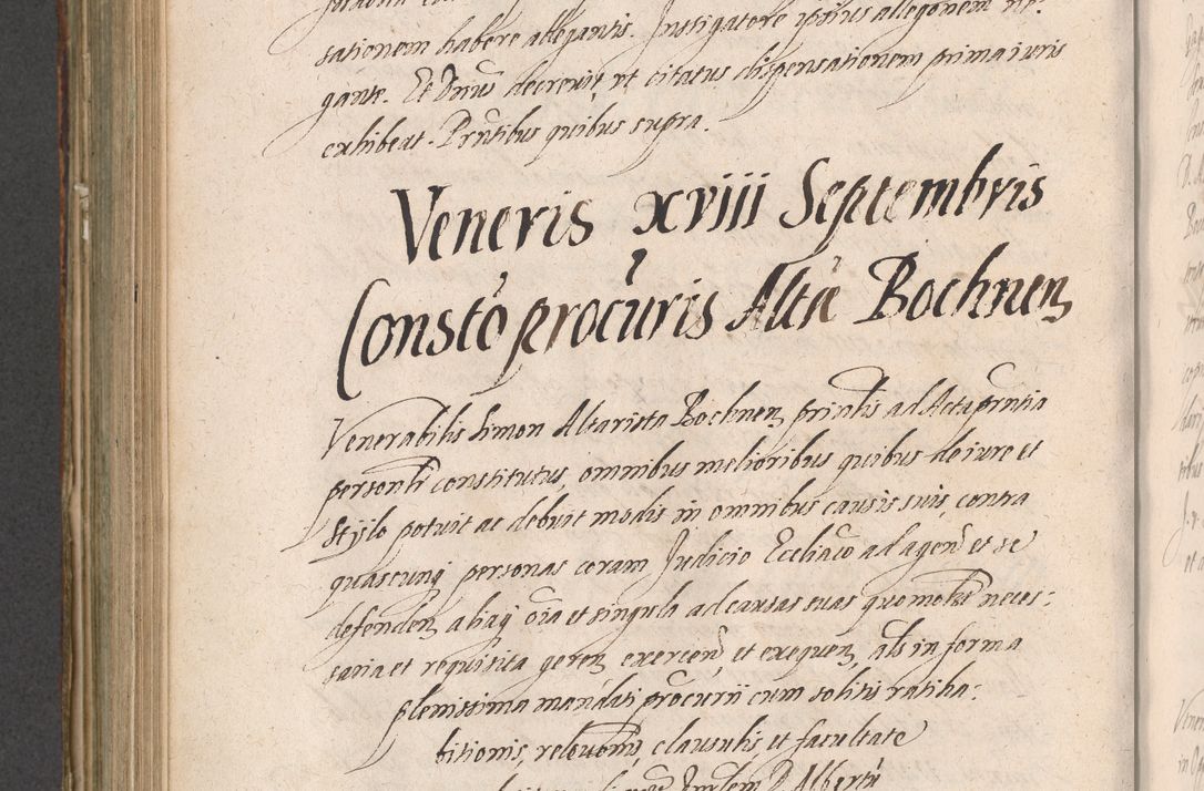 Zdjęcie nr 720 dla obiektu archiwalnego: Illustrissimo et Reverendissimo in Christo Patre Domino Domino Petro Tylicki Dei et Apostolice Sedis Gratia Episcopo Cracoviensis Duce Severiensis Acta actorum causarum sententiarum tam interloquutoriarum quam definitivarum decretorum obligationum, quietationum, recognitionum, constitutionum procuratorum etc. etc. coram Admodum Reverendo Domino Thoma Oborski I. V. Doctore Canonico Vicario in Spiritualibus et Officiali generali Cracoviensis in anno Domini Millesimo Sexcentessimo Decimoquarto Cuius Indictio duodecima Pontificus SS. D. N. D. Pauli Divina providentia Papae quinti Anno decimo foeliciter incipiunt