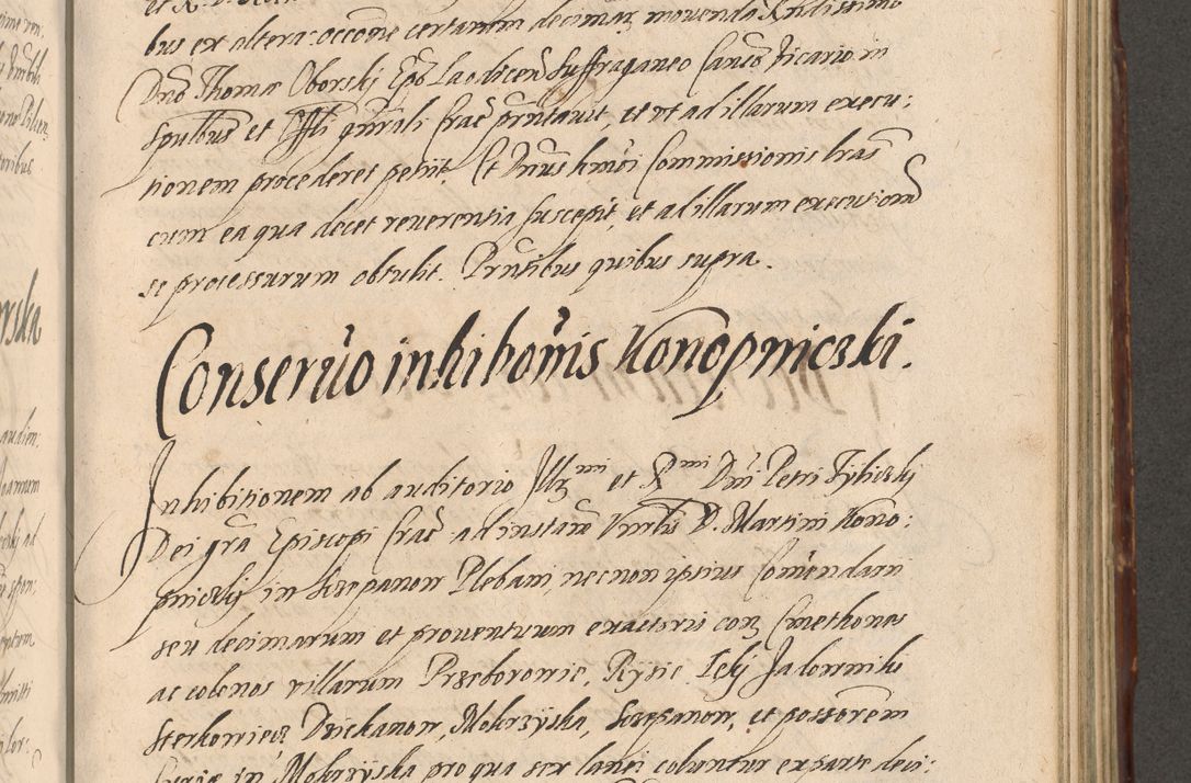 Zdjęcie nr 705 dla obiektu archiwalnego: Illustrissimo et Reverendissimo in Christo Patre Domino Domino Petro Tylicki Dei et Apostolice Sedis Gratia Episcopo Cracoviensis Duce Severiensis Acta actorum causarum sententiarum tam interloquutoriarum quam definitivarum decretorum obligationum, quietationum, recognitionum, constitutionum procuratorum etc. etc. coram Admodum Reverendo Domino Thoma Oborski I. V. Doctore Canonico Vicario in Spiritualibus et Officiali generali Cracoviensis in anno Domini Millesimo Sexcentessimo Decimoquarto Cuius Indictio duodecima Pontificus SS. D. N. D. Pauli Divina providentia Papae quinti Anno decimo foeliciter incipiunt