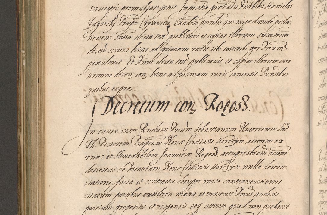 Zdjęcie nr 706 dla obiektu archiwalnego: Illustrissimo et Reverendissimo in Christo Patre Domino Domino Petro Tylicki Dei et Apostolice Sedis Gratia Episcopo Cracoviensis Duce Severiensis Acta actorum causarum sententiarum tam interloquutoriarum quam definitivarum decretorum obligationum, quietationum, recognitionum, constitutionum procuratorum etc. etc. coram Admodum Reverendo Domino Thoma Oborski I. V. Doctore Canonico Vicario in Spiritualibus et Officiali generali Cracoviensis in anno Domini Millesimo Sexcentessimo Decimoquarto Cuius Indictio duodecima Pontificus SS. D. N. D. Pauli Divina providentia Papae quinti Anno decimo foeliciter incipiunt