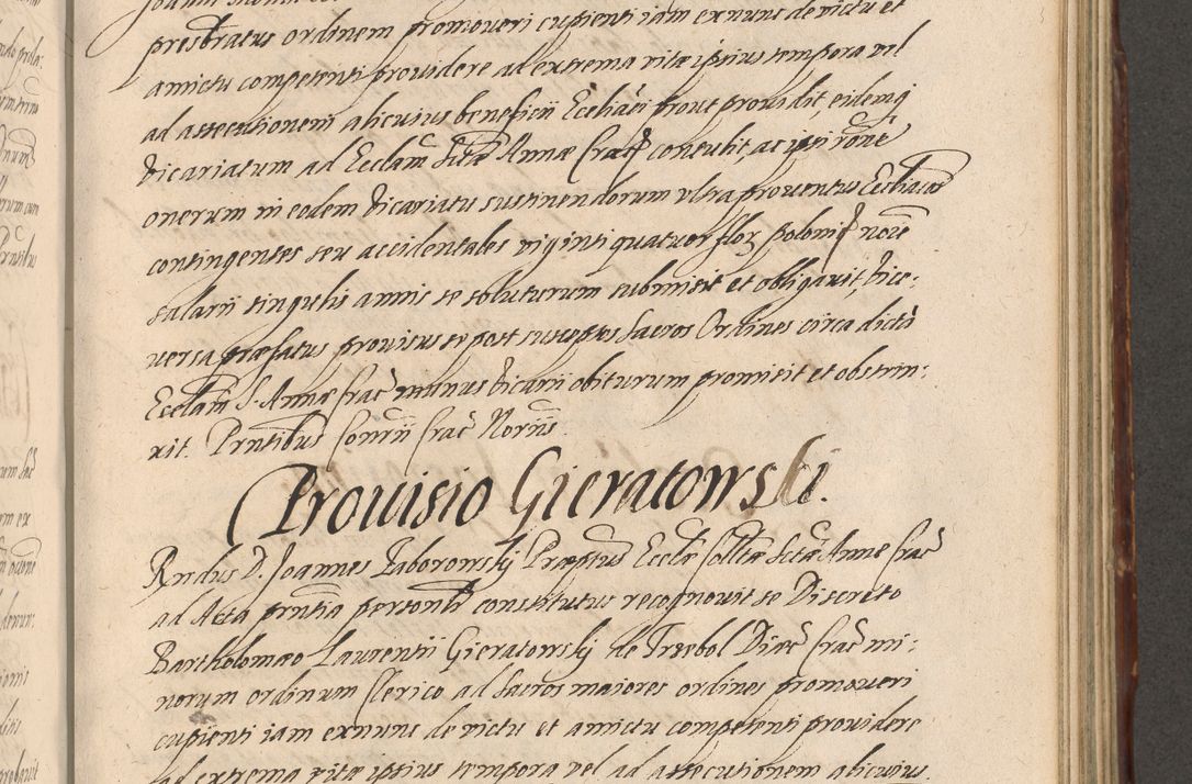 Zdjęcie nr 707 dla obiektu archiwalnego: Illustrissimo et Reverendissimo in Christo Patre Domino Domino Petro Tylicki Dei et Apostolice Sedis Gratia Episcopo Cracoviensis Duce Severiensis Acta actorum causarum sententiarum tam interloquutoriarum quam definitivarum decretorum obligationum, quietationum, recognitionum, constitutionum procuratorum etc. etc. coram Admodum Reverendo Domino Thoma Oborski I. V. Doctore Canonico Vicario in Spiritualibus et Officiali generali Cracoviensis in anno Domini Millesimo Sexcentessimo Decimoquarto Cuius Indictio duodecima Pontificus SS. D. N. D. Pauli Divina providentia Papae quinti Anno decimo foeliciter incipiunt