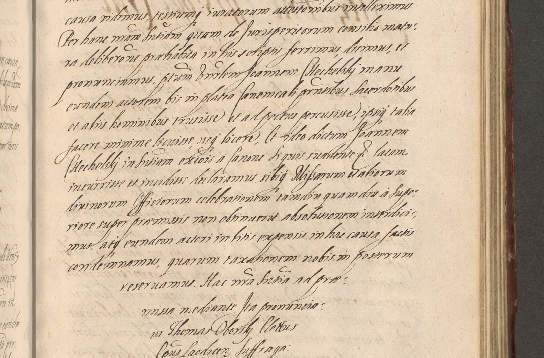 Zdjęcie nr 699 dla obiektu archiwalnego: Illustrissimo et Reverendissimo in Christo Patre Domino Domino Petro Tylicki Dei et Apostolice Sedis Gratia Episcopo Cracoviensis Duce Severiensis Acta actorum causarum sententiarum tam interloquutoriarum quam definitivarum decretorum obligationum, quietationum, recognitionum, constitutionum procuratorum etc. etc. coram Admodum Reverendo Domino Thoma Oborski I. V. Doctore Canonico Vicario in Spiritualibus et Officiali generali Cracoviensis in anno Domini Millesimo Sexcentessimo Decimoquarto Cuius Indictio duodecima Pontificus SS. D. N. D. Pauli Divina providentia Papae quinti Anno decimo foeliciter incipiunt