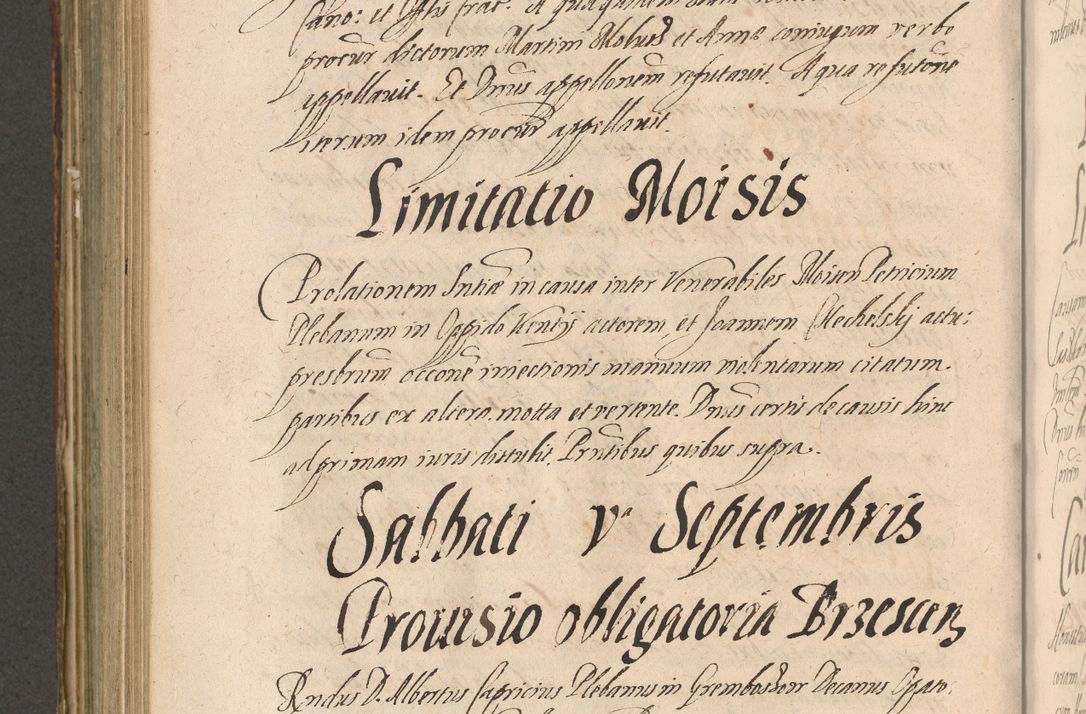 Zdjęcie nr 696 dla obiektu archiwalnego: Illustrissimo et Reverendissimo in Christo Patre Domino Domino Petro Tylicki Dei et Apostolice Sedis Gratia Episcopo Cracoviensis Duce Severiensis Acta actorum causarum sententiarum tam interloquutoriarum quam definitivarum decretorum obligationum, quietationum, recognitionum, constitutionum procuratorum etc. etc. coram Admodum Reverendo Domino Thoma Oborski I. V. Doctore Canonico Vicario in Spiritualibus et Officiali generali Cracoviensis in anno Domini Millesimo Sexcentessimo Decimoquarto Cuius Indictio duodecima Pontificus SS. D. N. D. Pauli Divina providentia Papae quinti Anno decimo foeliciter incipiunt