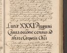 Zdjęcie nr 685 dla obiektu archiwalnego: Illustrissimo et Reverendissimo in Christo Patre Domino Domino Petro Tylicki Dei et Apostolice Sedis Gratia Episcopo Cracoviensis Duce Severiensis Acta actorum causarum sententiarum tam interloquutoriarum quam definitivarum decretorum obligationum, quietationum, recognitionum, constitutionum procuratorum etc. etc. coram Admodum Reverendo Domino Thoma Oborski I. V. Doctore Canonico Vicario in Spiritualibus et Officiali generali Cracoviensis in anno Domini Millesimo Sexcentessimo Decimoquarto Cuius Indictio duodecima Pontificus SS. D. N. D. Pauli Divina providentia Papae quinti Anno decimo foeliciter incipiunt
