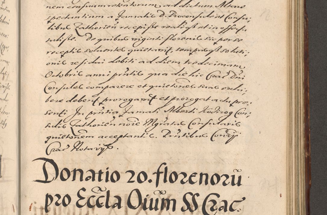 Zdjęcie nr 683 dla obiektu archiwalnego: Illustrissimo et Reverendissimo in Christo Patre Domino Domino Petro Tylicki Dei et Apostolice Sedis Gratia Episcopo Cracoviensis Duce Severiensis Acta actorum causarum sententiarum tam interloquutoriarum quam definitivarum decretorum obligationum, quietationum, recognitionum, constitutionum procuratorum etc. etc. coram Admodum Reverendo Domino Thoma Oborski I. V. Doctore Canonico Vicario in Spiritualibus et Officiali generali Cracoviensis in anno Domini Millesimo Sexcentessimo Decimoquarto Cuius Indictio duodecima Pontificus SS. D. N. D. Pauli Divina providentia Papae quinti Anno decimo foeliciter incipiunt