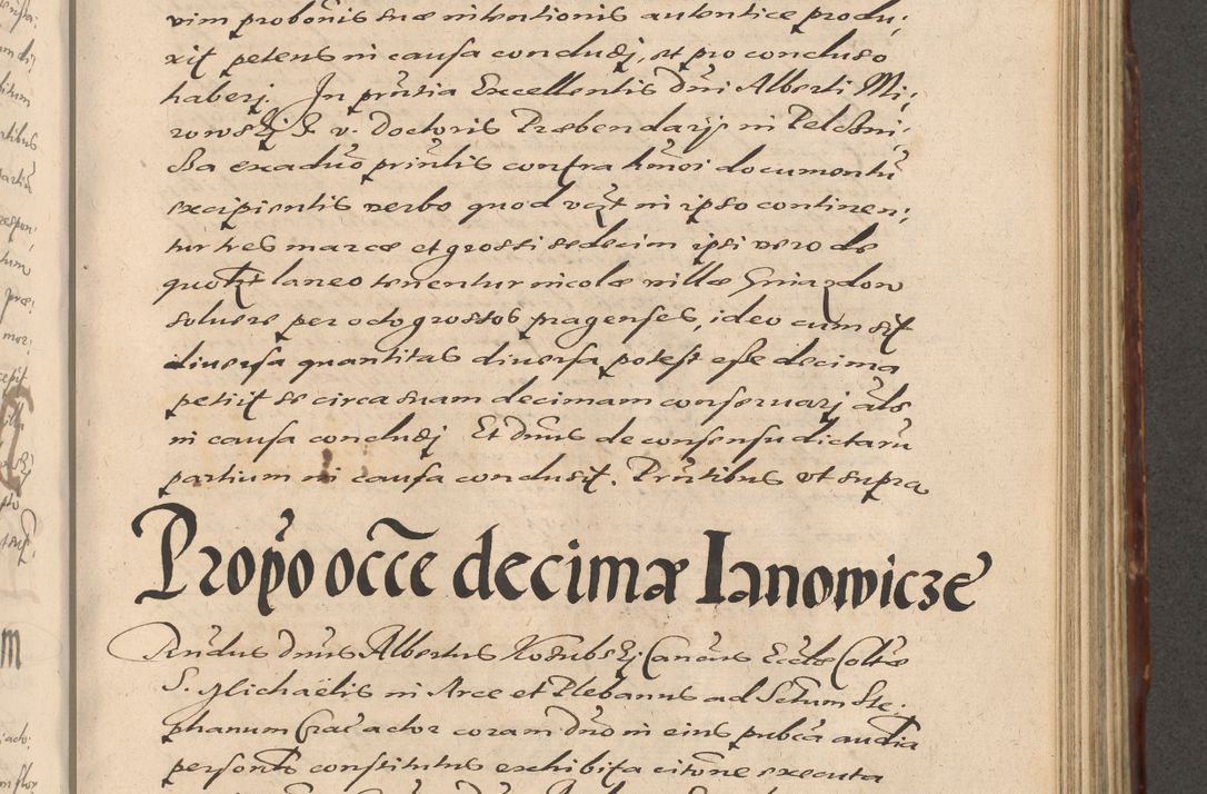 Zdjęcie nr 677 dla obiektu archiwalnego: Illustrissimo et Reverendissimo in Christo Patre Domino Domino Petro Tylicki Dei et Apostolice Sedis Gratia Episcopo Cracoviensis Duce Severiensis Acta actorum causarum sententiarum tam interloquutoriarum quam definitivarum decretorum obligationum, quietationum, recognitionum, constitutionum procuratorum etc. etc. coram Admodum Reverendo Domino Thoma Oborski I. V. Doctore Canonico Vicario in Spiritualibus et Officiali generali Cracoviensis in anno Domini Millesimo Sexcentessimo Decimoquarto Cuius Indictio duodecima Pontificus SS. D. N. D. Pauli Divina providentia Papae quinti Anno decimo foeliciter incipiunt