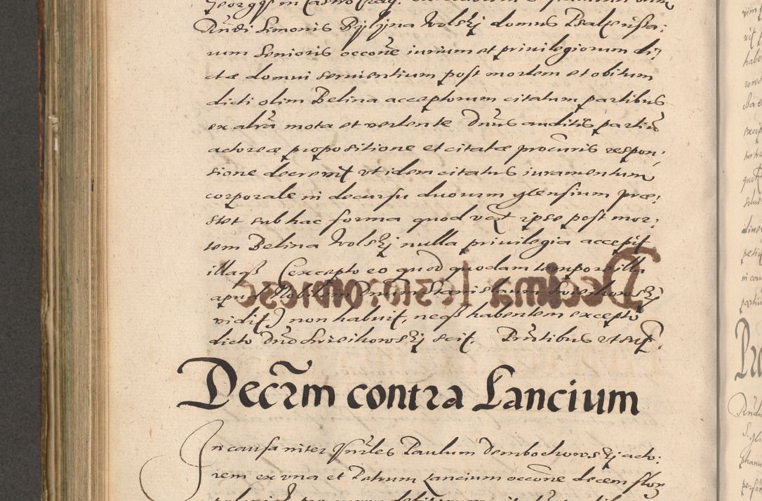 Zdjęcie nr 676 dla obiektu archiwalnego: Illustrissimo et Reverendissimo in Christo Patre Domino Domino Petro Tylicki Dei et Apostolice Sedis Gratia Episcopo Cracoviensis Duce Severiensis Acta actorum causarum sententiarum tam interloquutoriarum quam definitivarum decretorum obligationum, quietationum, recognitionum, constitutionum procuratorum etc. etc. coram Admodum Reverendo Domino Thoma Oborski I. V. Doctore Canonico Vicario in Spiritualibus et Officiali generali Cracoviensis in anno Domini Millesimo Sexcentessimo Decimoquarto Cuius Indictio duodecima Pontificus SS. D. N. D. Pauli Divina providentia Papae quinti Anno decimo foeliciter incipiunt