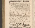 Zdjęcie nr 672 dla obiektu archiwalnego: Illustrissimo et Reverendissimo in Christo Patre Domino Domino Petro Tylicki Dei et Apostolice Sedis Gratia Episcopo Cracoviensis Duce Severiensis Acta actorum causarum sententiarum tam interloquutoriarum quam definitivarum decretorum obligationum, quietationum, recognitionum, constitutionum procuratorum etc. etc. coram Admodum Reverendo Domino Thoma Oborski I. V. Doctore Canonico Vicario in Spiritualibus et Officiali generali Cracoviensis in anno Domini Millesimo Sexcentessimo Decimoquarto Cuius Indictio duodecima Pontificus SS. D. N. D. Pauli Divina providentia Papae quinti Anno decimo foeliciter incipiunt