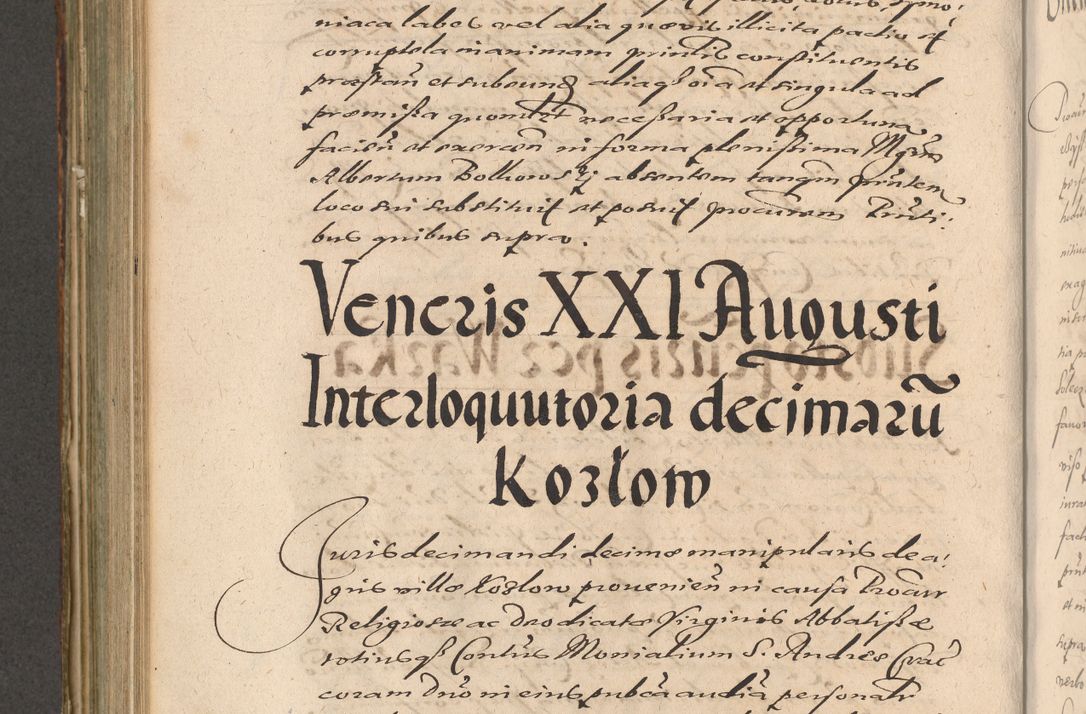Zdjęcie nr 666 dla obiektu archiwalnego: Illustrissimo et Reverendissimo in Christo Patre Domino Domino Petro Tylicki Dei et Apostolice Sedis Gratia Episcopo Cracoviensis Duce Severiensis Acta actorum causarum sententiarum tam interloquutoriarum quam definitivarum decretorum obligationum, quietationum, recognitionum, constitutionum procuratorum etc. etc. coram Admodum Reverendo Domino Thoma Oborski I. V. Doctore Canonico Vicario in Spiritualibus et Officiali generali Cracoviensis in anno Domini Millesimo Sexcentessimo Decimoquarto Cuius Indictio duodecima Pontificus SS. D. N. D. Pauli Divina providentia Papae quinti Anno decimo foeliciter incipiunt