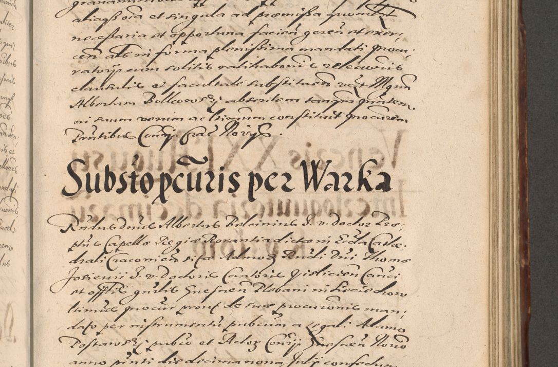 Zdjęcie nr 665 dla obiektu archiwalnego: Illustrissimo et Reverendissimo in Christo Patre Domino Domino Petro Tylicki Dei et Apostolice Sedis Gratia Episcopo Cracoviensis Duce Severiensis Acta actorum causarum sententiarum tam interloquutoriarum quam definitivarum decretorum obligationum, quietationum, recognitionum, constitutionum procuratorum etc. etc. coram Admodum Reverendo Domino Thoma Oborski I. V. Doctore Canonico Vicario in Spiritualibus et Officiali generali Cracoviensis in anno Domini Millesimo Sexcentessimo Decimoquarto Cuius Indictio duodecima Pontificus SS. D. N. D. Pauli Divina providentia Papae quinti Anno decimo foeliciter incipiunt