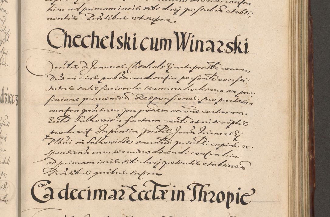 Zdjęcie nr 651 dla obiektu archiwalnego: Illustrissimo et Reverendissimo in Christo Patre Domino Domino Petro Tylicki Dei et Apostolice Sedis Gratia Episcopo Cracoviensis Duce Severiensis Acta actorum causarum sententiarum tam interloquutoriarum quam definitivarum decretorum obligationum, quietationum, recognitionum, constitutionum procuratorum etc. etc. coram Admodum Reverendo Domino Thoma Oborski I. V. Doctore Canonico Vicario in Spiritualibus et Officiali generali Cracoviensis in anno Domini Millesimo Sexcentessimo Decimoquarto Cuius Indictio duodecima Pontificus SS. D. N. D. Pauli Divina providentia Papae quinti Anno decimo foeliciter incipiunt