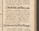 Zdjęcie nr 651 dla obiektu archiwalnego: Illustrissimo et Reverendissimo in Christo Patre Domino Domino Petro Tylicki Dei et Apostolice Sedis Gratia Episcopo Cracoviensis Duce Severiensis Acta actorum causarum sententiarum tam interloquutoriarum quam definitivarum decretorum obligationum, quietationum, recognitionum, constitutionum procuratorum etc. etc. coram Admodum Reverendo Domino Thoma Oborski I. V. Doctore Canonico Vicario in Spiritualibus et Officiali generali Cracoviensis in anno Domini Millesimo Sexcentessimo Decimoquarto Cuius Indictio duodecima Pontificus SS. D. N. D. Pauli Divina providentia Papae quinti Anno decimo foeliciter incipiunt
