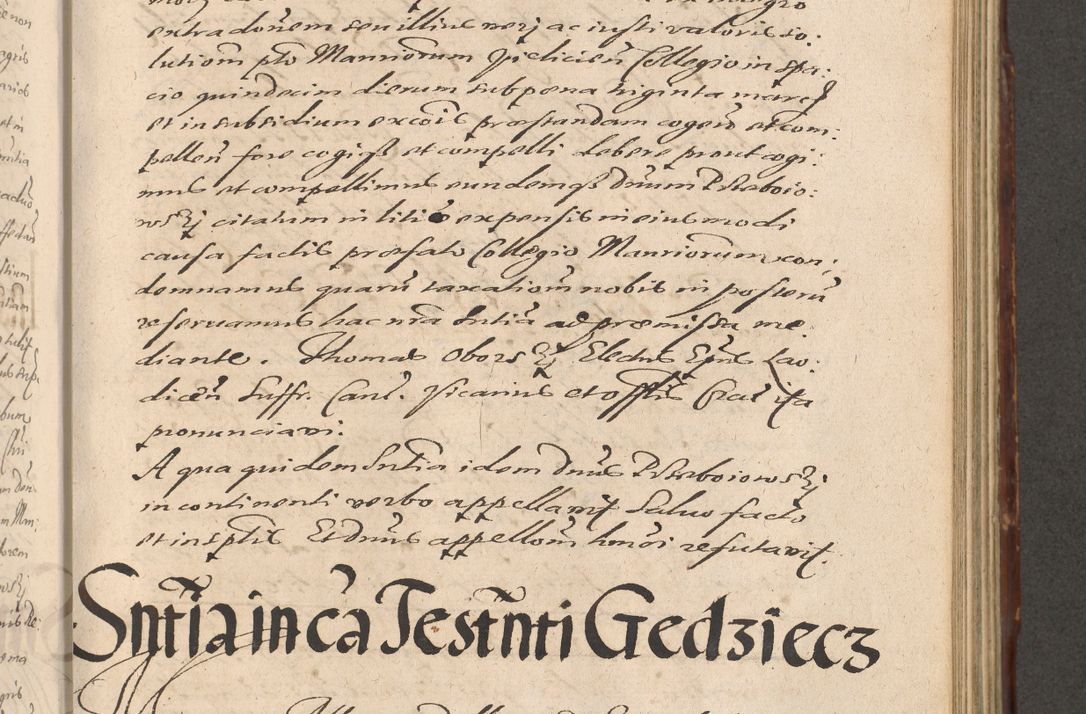 Zdjęcie nr 635 dla obiektu archiwalnego: Illustrissimo et Reverendissimo in Christo Patre Domino Domino Petro Tylicki Dei et Apostolice Sedis Gratia Episcopo Cracoviensis Duce Severiensis Acta actorum causarum sententiarum tam interloquutoriarum quam definitivarum decretorum obligationum, quietationum, recognitionum, constitutionum procuratorum etc. etc. coram Admodum Reverendo Domino Thoma Oborski I. V. Doctore Canonico Vicario in Spiritualibus et Officiali generali Cracoviensis in anno Domini Millesimo Sexcentessimo Decimoquarto Cuius Indictio duodecima Pontificus SS. D. N. D. Pauli Divina providentia Papae quinti Anno decimo foeliciter incipiunt