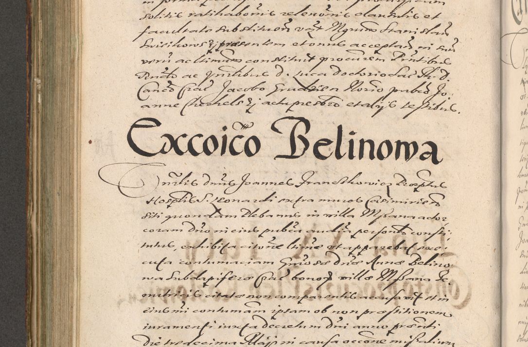 Zdjęcie nr 610 dla obiektu archiwalnego: Illustrissimo et Reverendissimo in Christo Patre Domino Domino Petro Tylicki Dei et Apostolice Sedis Gratia Episcopo Cracoviensis Duce Severiensis Acta actorum causarum sententiarum tam interloquutoriarum quam definitivarum decretorum obligationum, quietationum, recognitionum, constitutionum procuratorum etc. etc. coram Admodum Reverendo Domino Thoma Oborski I. V. Doctore Canonico Vicario in Spiritualibus et Officiali generali Cracoviensis in anno Domini Millesimo Sexcentessimo Decimoquarto Cuius Indictio duodecima Pontificus SS. D. N. D. Pauli Divina providentia Papae quinti Anno decimo foeliciter incipiunt